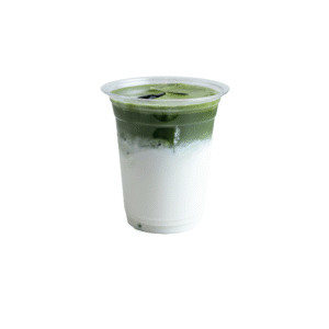 Iced matcha latte