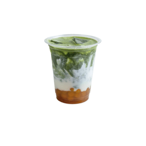 Iced mango boba matcha